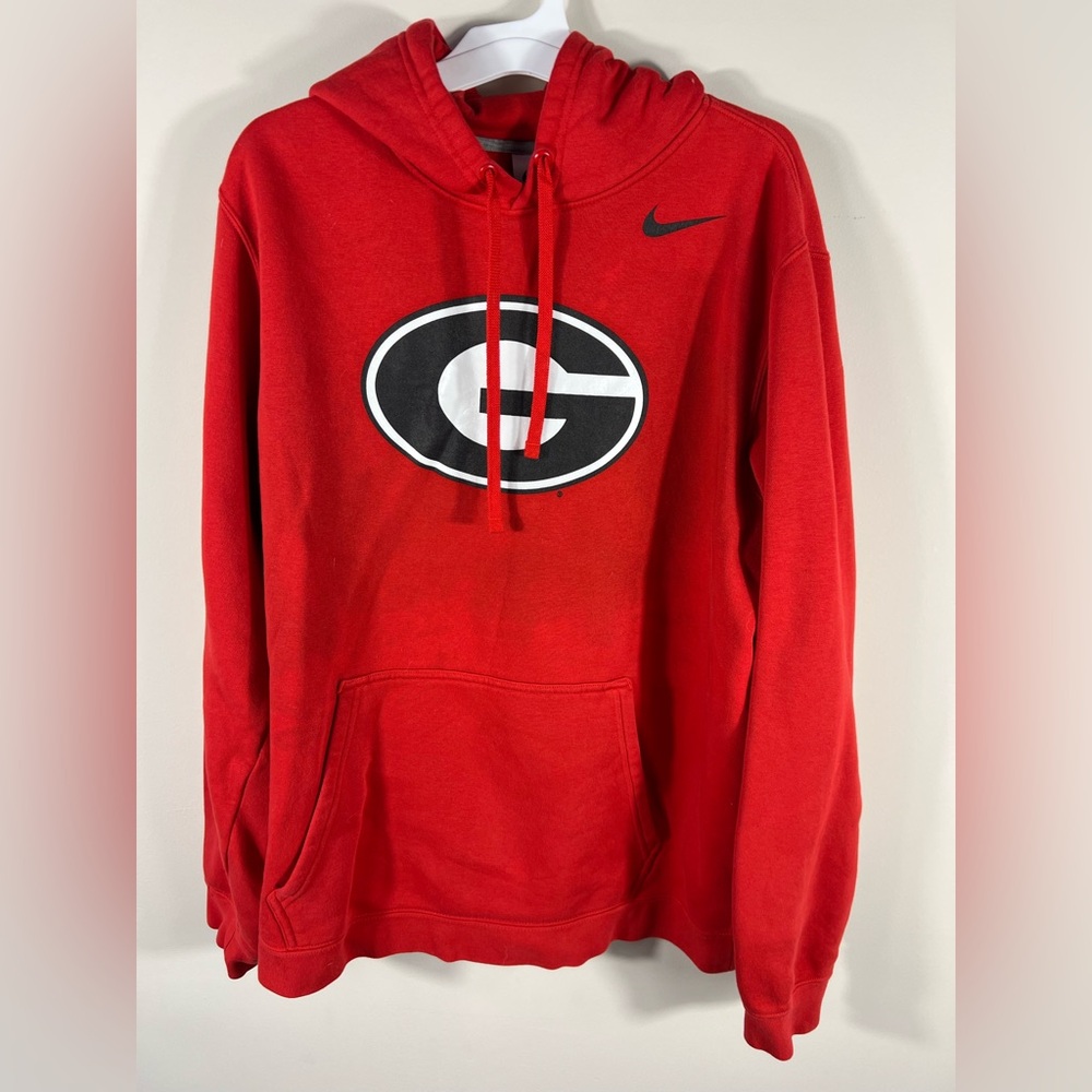 Red Nike Georgia Bulldog Men's Hoodie Large